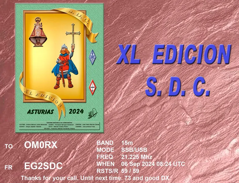 QSL card