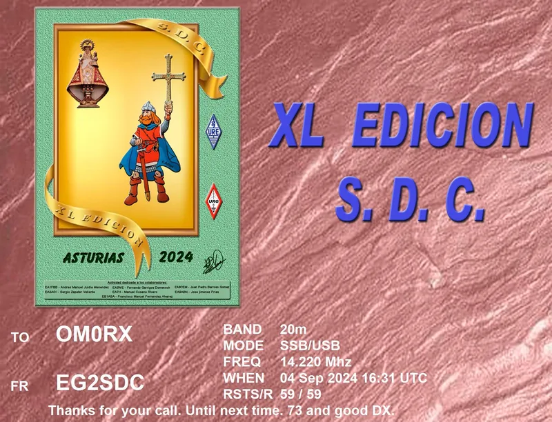 QSL card